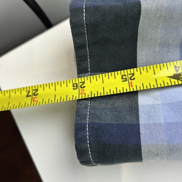 Ted Baker men's black plaid button down shirt size 5 - Picture 10 of 11